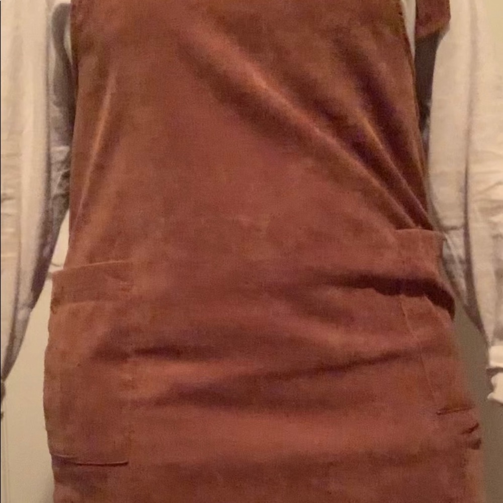 Corduroy overall dress